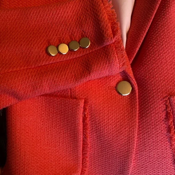 Ann Taylor Coral Pink Tweed Blazer - NWOT - Picture 5 of 6